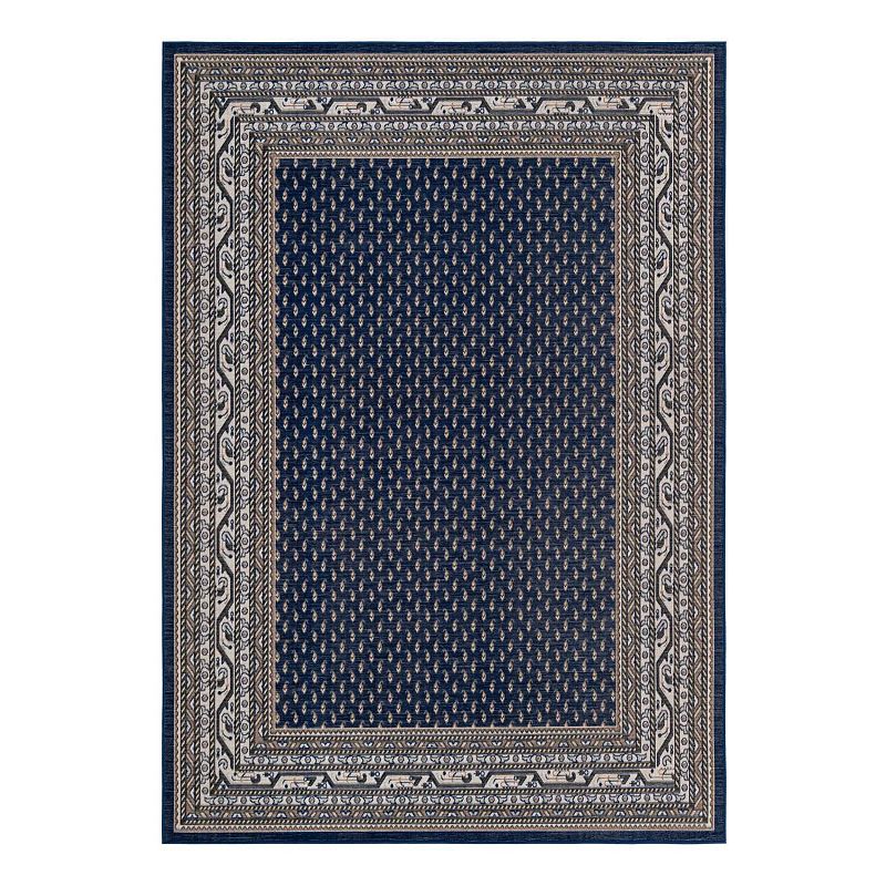 Unique Loom Allover Williamsburg Rug, Blue, 9X12 Ft