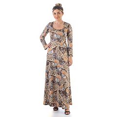 Womens 24Seven Comfort Apparel Casual Long Sleeve Dresses, Clothing