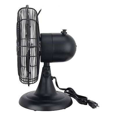 Online Hunter 90400 All Metal Retro Table Fan Powerful 3 Speeds and Smooth Oscillation