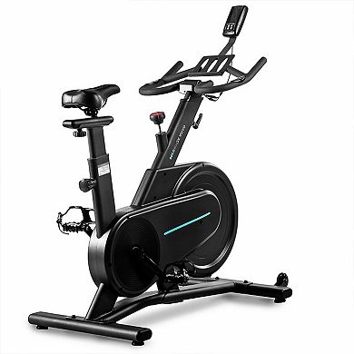 OVICX Q200C Home Workout Exercise Bike with Customizable Comfort and Digital LCD