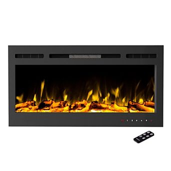 The Northwest 36 in Sophisticated Hearth Electric Fireplace Wall Decor