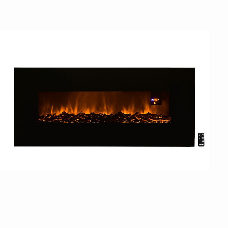49676158 The Northwest Electric Fireplace Wall Decor, Black sku 49676158
