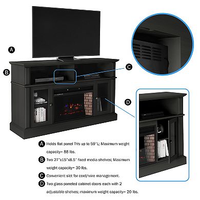 The Northwest Electric Fireplace TV Stand