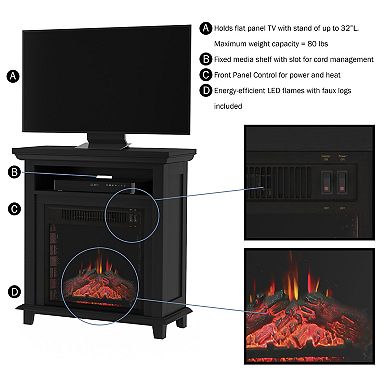 The Northwest Electric Fireplace TV Stand