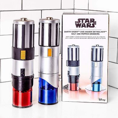 Uncanny Brands Star Wars Lightsaber Electric Salt and Pepper Shakers- Best Salt and Pepper Grinders In The Universe