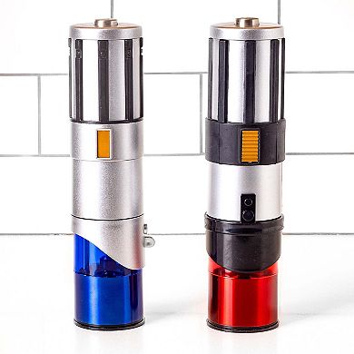 Uncanny Brands Star Wars Lightsaber Electric Salt and Pepper Shakers- Best Salt and Pepper Grinders In The Universe