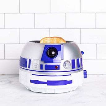 Uncanny Brands Star Wars R2D2 Deluxe Toaster - Lights-Up and Makes Sounds Like Artoo