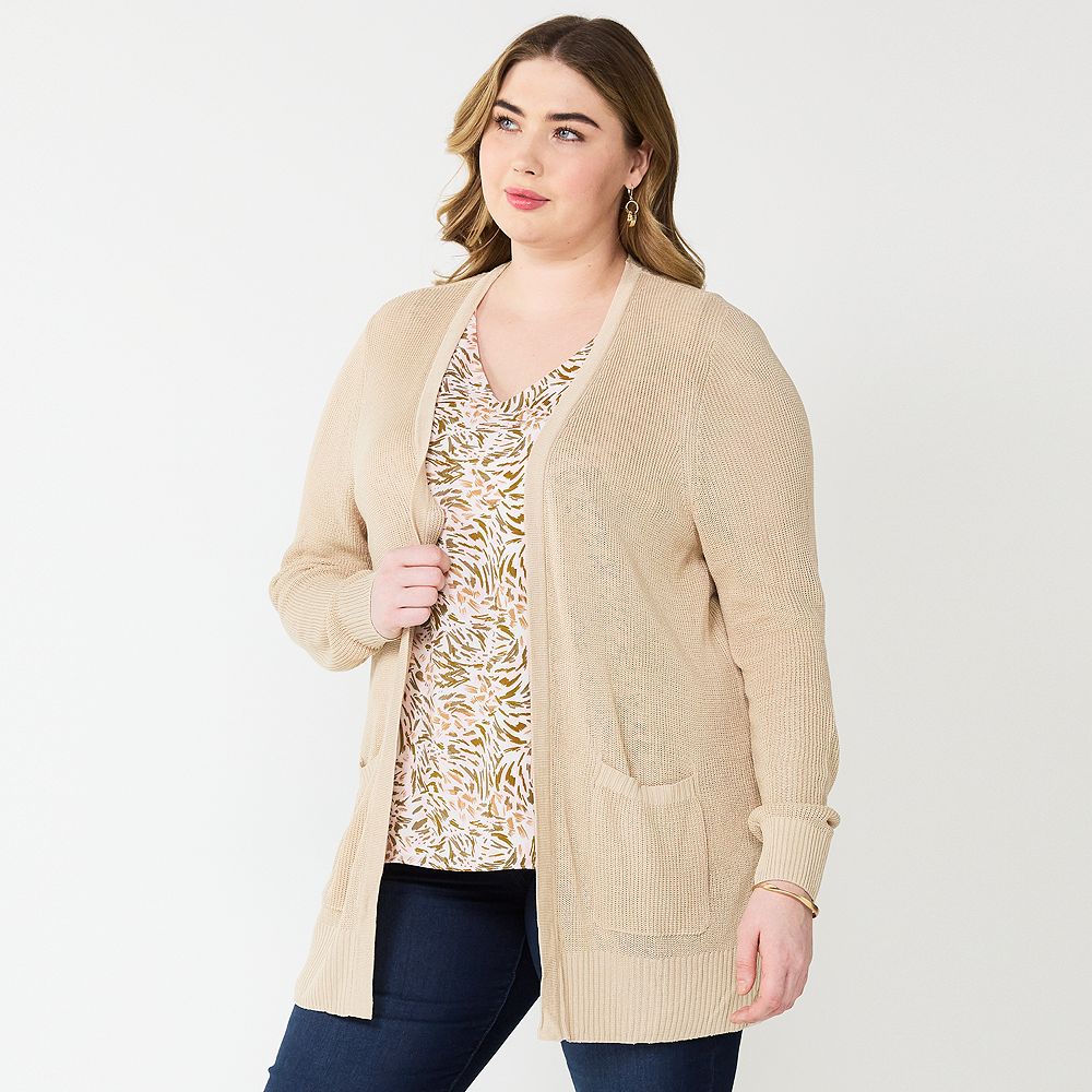 Plus Size Nine West Essential Cardigan