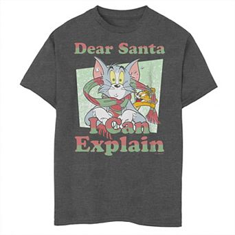 Boys 8-20 Tom & Jerry Dear Santa I Can Explain Graphic Tee