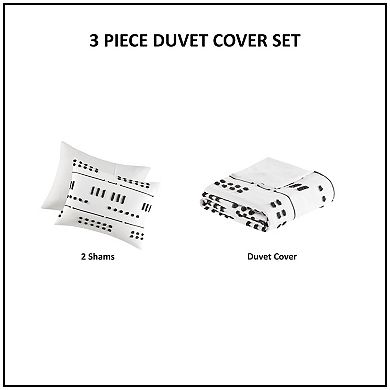 Intelligent Design Intelligent Design Ayla Clip Jacquard Duvet Cover Set with Shams