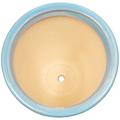 Sunnydaze Purlieu Ceramic Planter - 12" - Set of 2