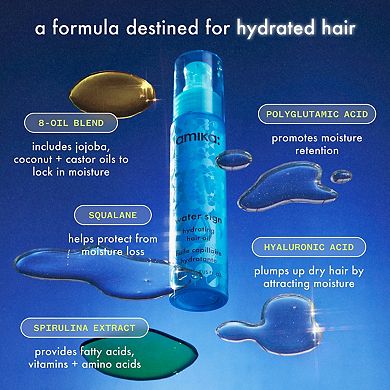 Water Sign Hydrating Hair Oil with Hyaluronic Acid