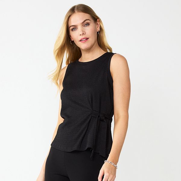 Women's Nine West Side Knot Knit Tank