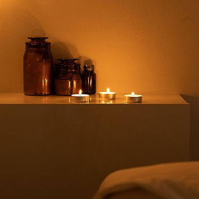Stonebriar Collection Unscented Mega-Oversized Tea Light Candles 20-piece Set