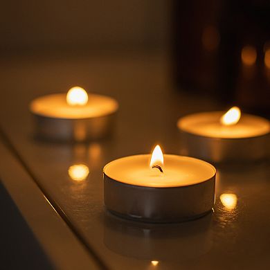 Stonebriar Collection Unscented Mega-Oversized Tea Light Candles 20-piece Set