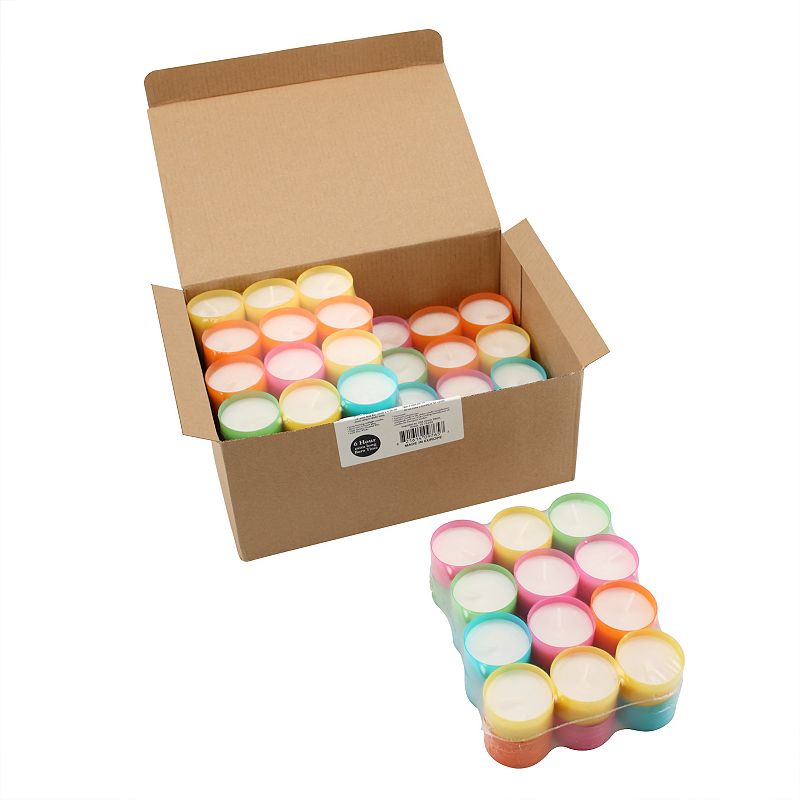 Stonebriar Collection Unscented Long-Burning Tealight Candles 96-Piece Set,