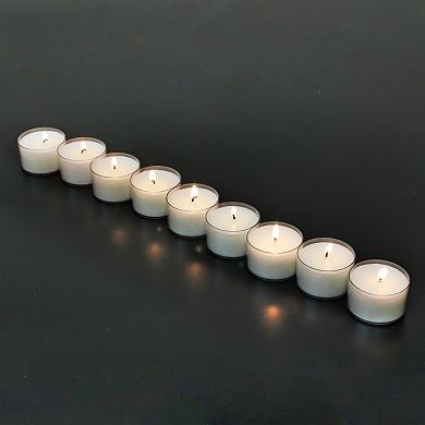 Stonebriar Collection Bulk Unscented Set of 192 Smokeless Long Burning Tealight Candles