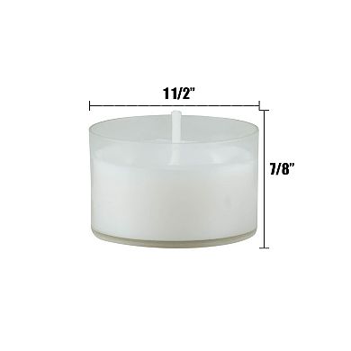 Stonebriar Collection Bulk Unscented Set of 48 Smokeless Tealight Candles