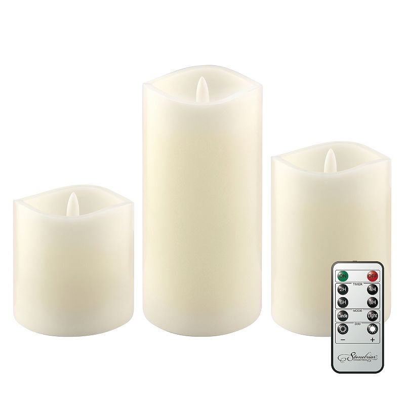 76946852 Stonebriar Collection Real Wax Flameless LED Pilla sku 76946852