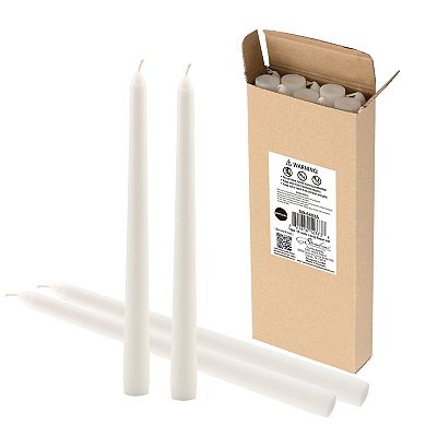 Stonebriar Collection 10-in. Tall Unscented Taper Candles 10-piece Set