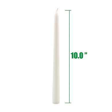 Stonebriar Collection 10-in. Tall Unscented Taper Candles 10-piece Set