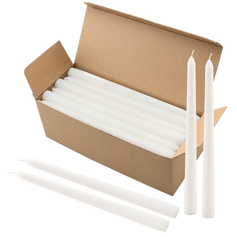 Stonebriar Collection 10-in. Tall Unscented Dripless Taper Candles 30-piece