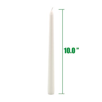Stonebriar Collection 10-in. Tall Unscented Dripless Taper Candles 30-piece Set