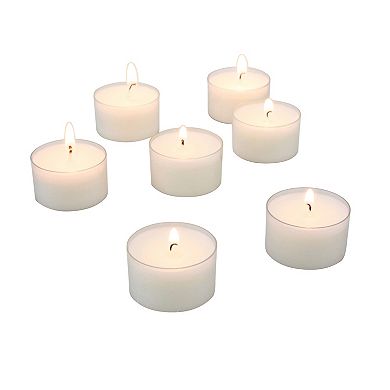 Stonebriar Collection Unscented Smokeless Long-Burning Tea Light Candles 96-piece Set