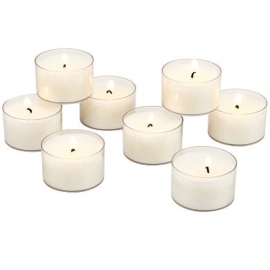 Stonebriar Collection Unscented Smokeless Long-Burning Tea Light Candles 48-piece Set