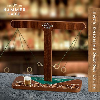 Hammer & Axe Vintage Ring Swing Drinking Game