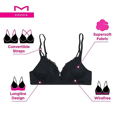 Women’s Maidenform M Soft Support Wireless Lace Bralette DM2314