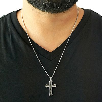 Kohls mens cross necklace deals