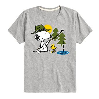 Boys 8-20 Peanuts Snoopy Woodstock Fish Graphic Tee