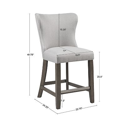 Madison Park Signature Helena Wing Back Counter Stool