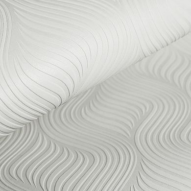 Pure Wave Paintable Textured Removable Wallpaper