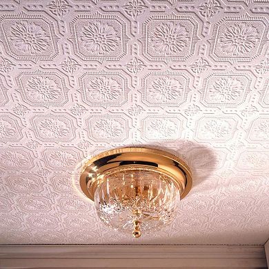 Small Ceiling Faux Tile Paintable Textured Removable Wallpaper