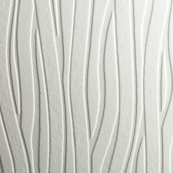 Wavy Lines Textured Paintable Removable Wallpaper