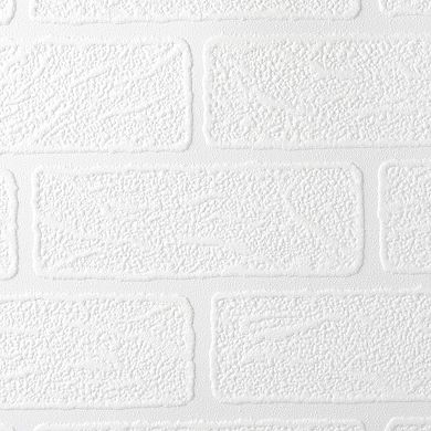 Brick Textured Paintable Removable Wallpaper
