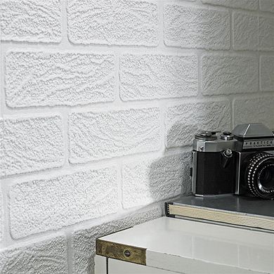 Brick Textured Paintable Removable Wallpaper