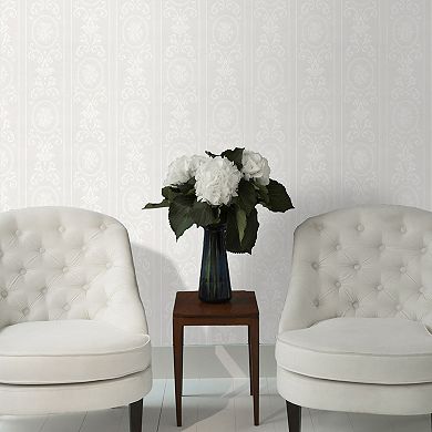 Cameo Stripe Textured Paintable Removable Wallpaper