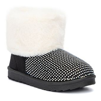 Olivia Miller Girls' Frosty Bling Ankle Boots
