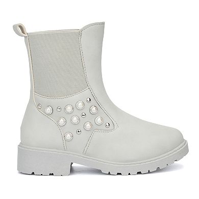 Olivia Miller Girls' Hazy Studs Boots