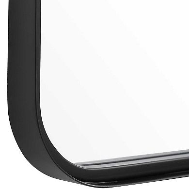 Rounded Corner Rectangle Wall Mirror