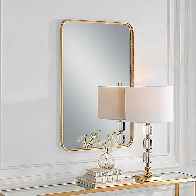 Rounded Corner Rectangle Wall Mirror