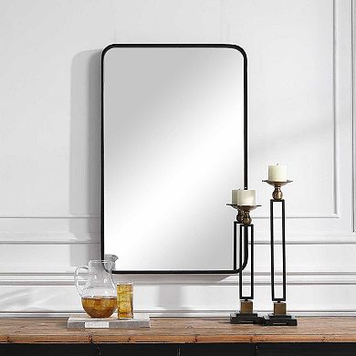 Rounded Corner Rectangle Wall Mirror