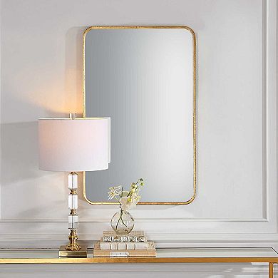 Rounded Corner Rectangle Wall Mirror