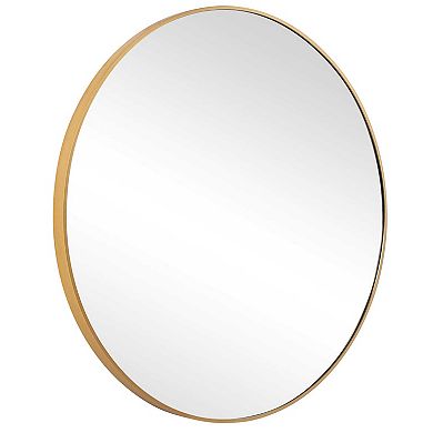Slim Round Wall Mirror