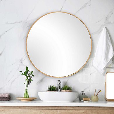 Slim Round Wall Mirror