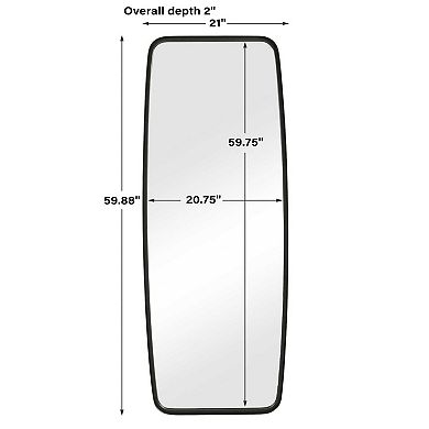 Rounded Corner Rectangular Wall Mirror