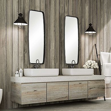 Rounded Corner Rectangular Wall Mirror